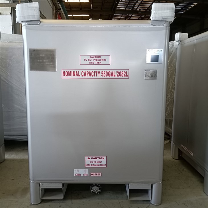 550 Gallon Stainless Steel IBC Tank